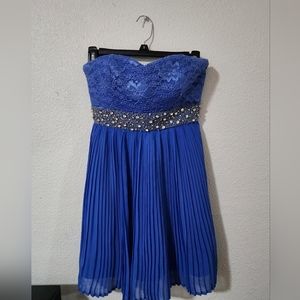 mymichelle periwinkle sweetheart dress